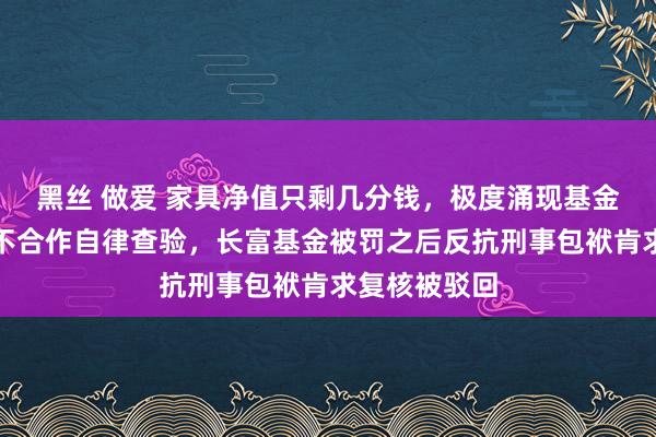 黑丝 做爱 家具净值只剩几分钱，极度涌现基金净值不说还不合作自律查验，长富基金被罚之后反抗刑事包袱肯求复核被驳回