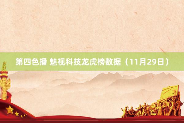 第四色播 魅视科技龙虎榜数据（11月29日）