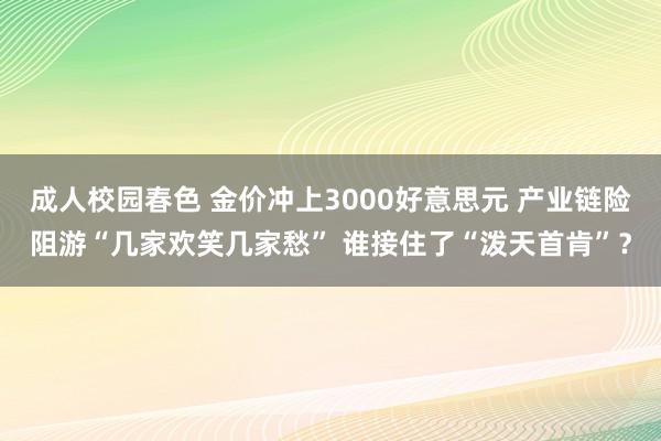 成人校园春色 金价冲上3000好意思元 产业链险阻游“几家欢