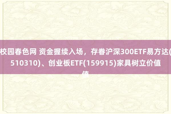 校园春色网 资金握续入场，存眷沪深300ETF易方达(510